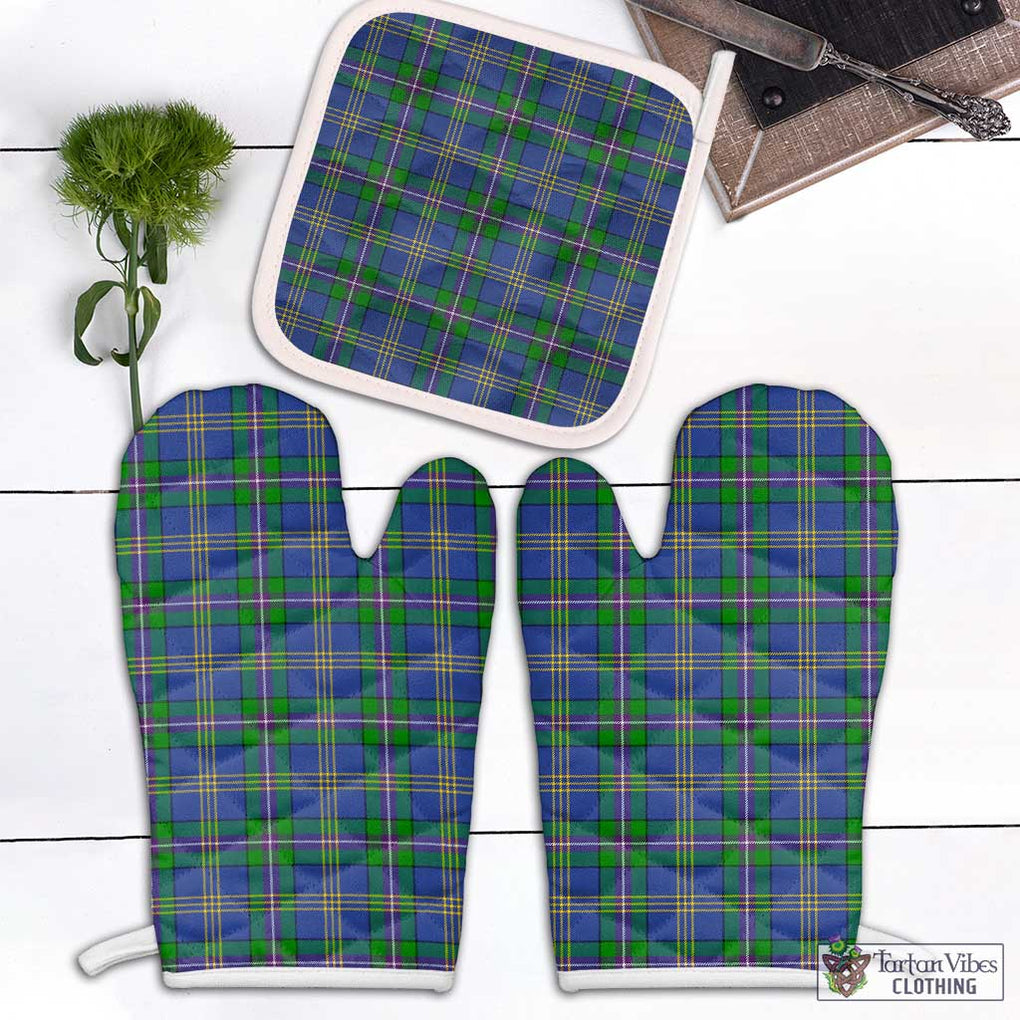 Lambert Tartan Combo Oven Mitt & Pot-Holder Combo 1 Oven Mitt & 1 Pot-Holder White - Tartan Vibes Clothing