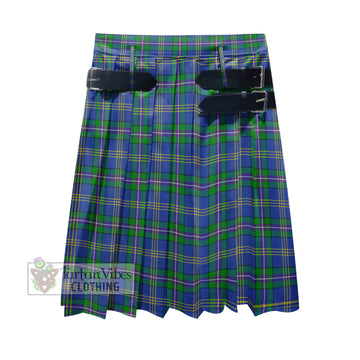 Lambert Tartan Men's Pleated Skirt - Fashion Casual Retro Scottish Kilt Style