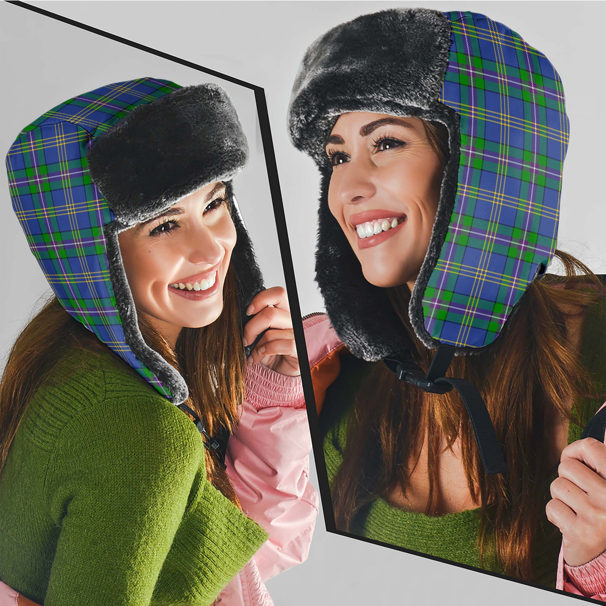 Lambert Tartan Winter Trapper Hat Winter Trapper Hat Universal Fit Circumference 22.8in (58cm) - Tartan Vibes Clothing