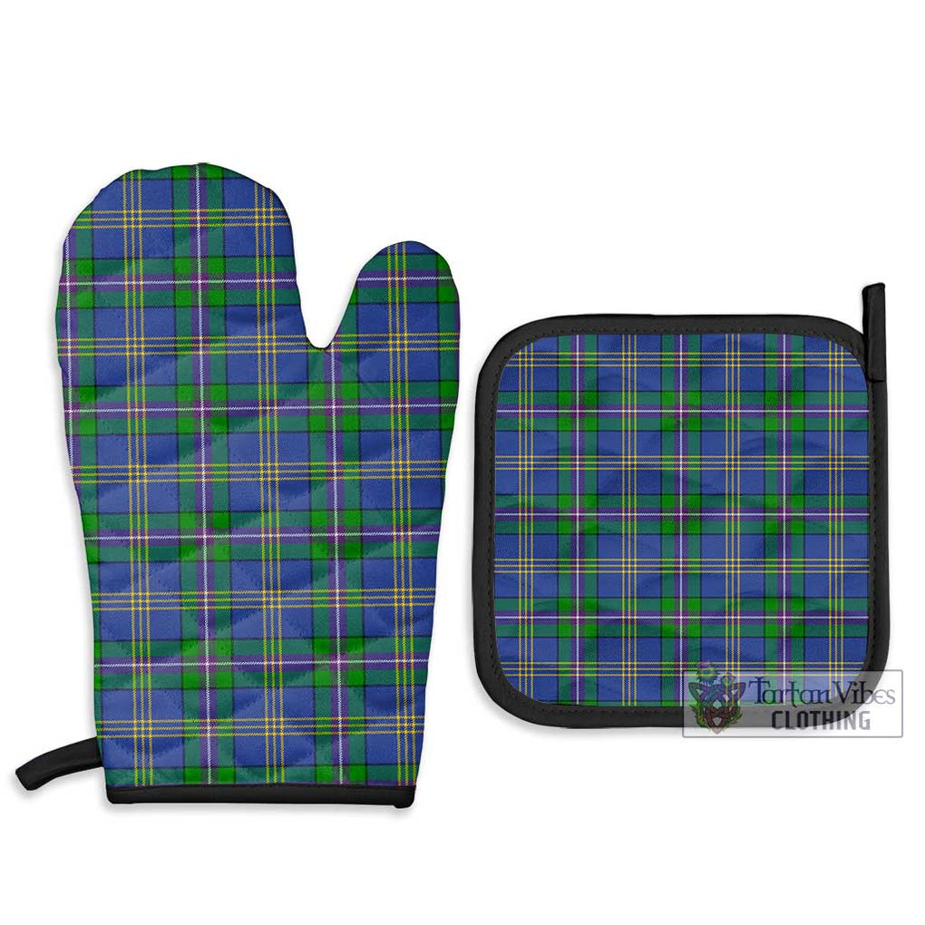 Lambert Tartan Combo Oven Mitt & Pot-Holder Combo 1 Oven Mitt & 2 Pot-Holder Black - Tartan Vibes Clothing