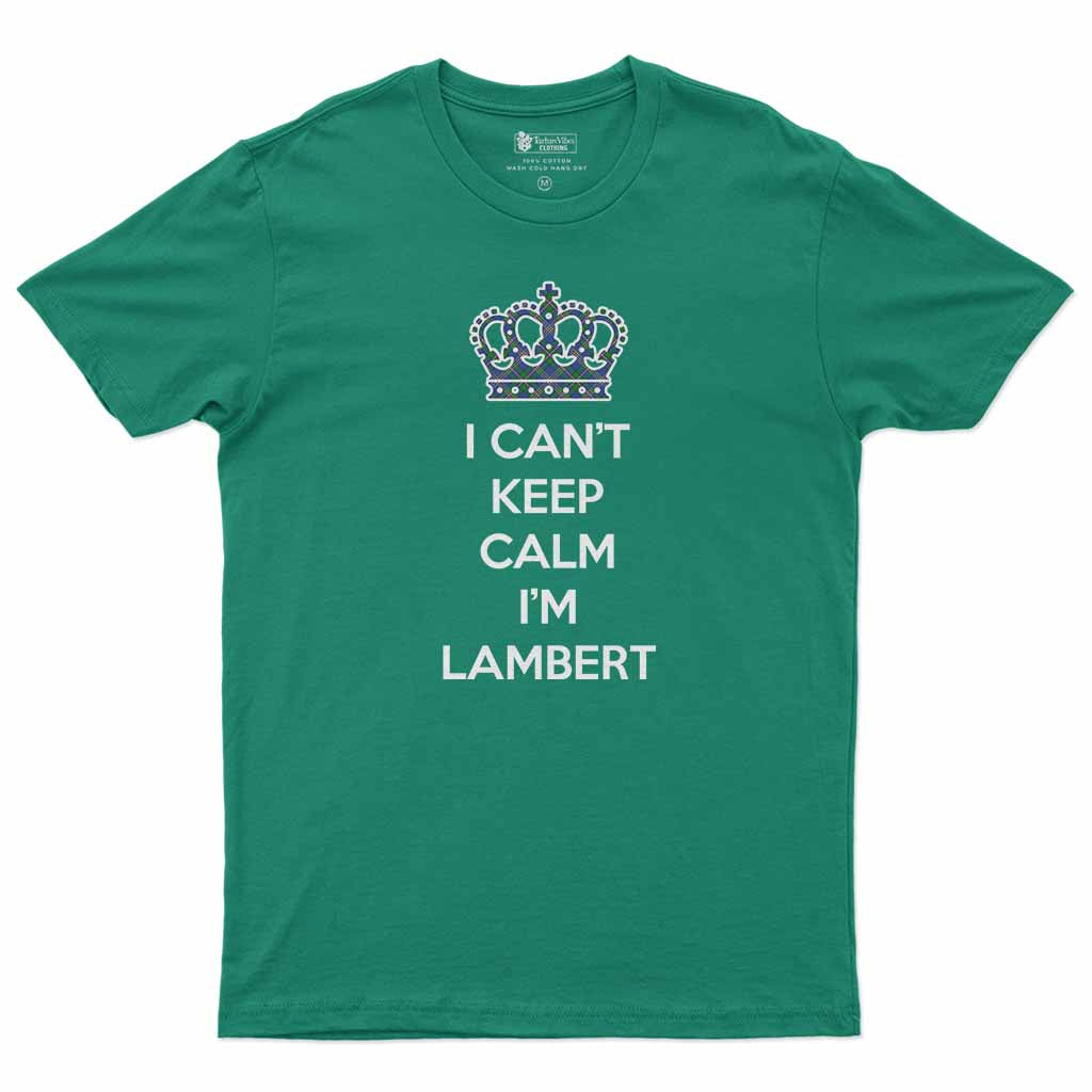 Lambert Can't Keep Calm Men's T-Shirt Irish Green - Tartan Vibes Clothing