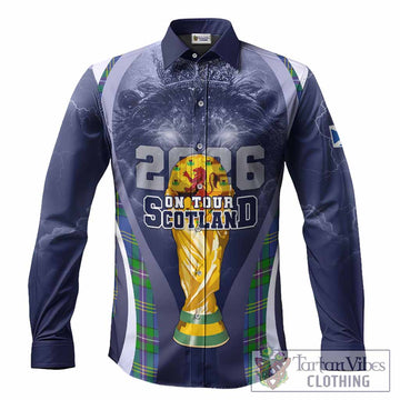 Lambert Scotland Football Tartan Long Sleeve Button Shirts Scotland On Tour Trophy Style