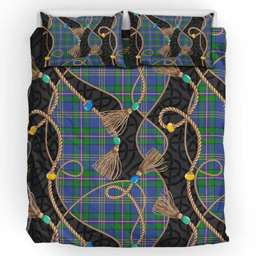 Lambert Scottish Tartan Twisted Ropes Stylized Bedding Set UK Bedding Set UK King 91*87 inch - Tartan Vibes Clothing