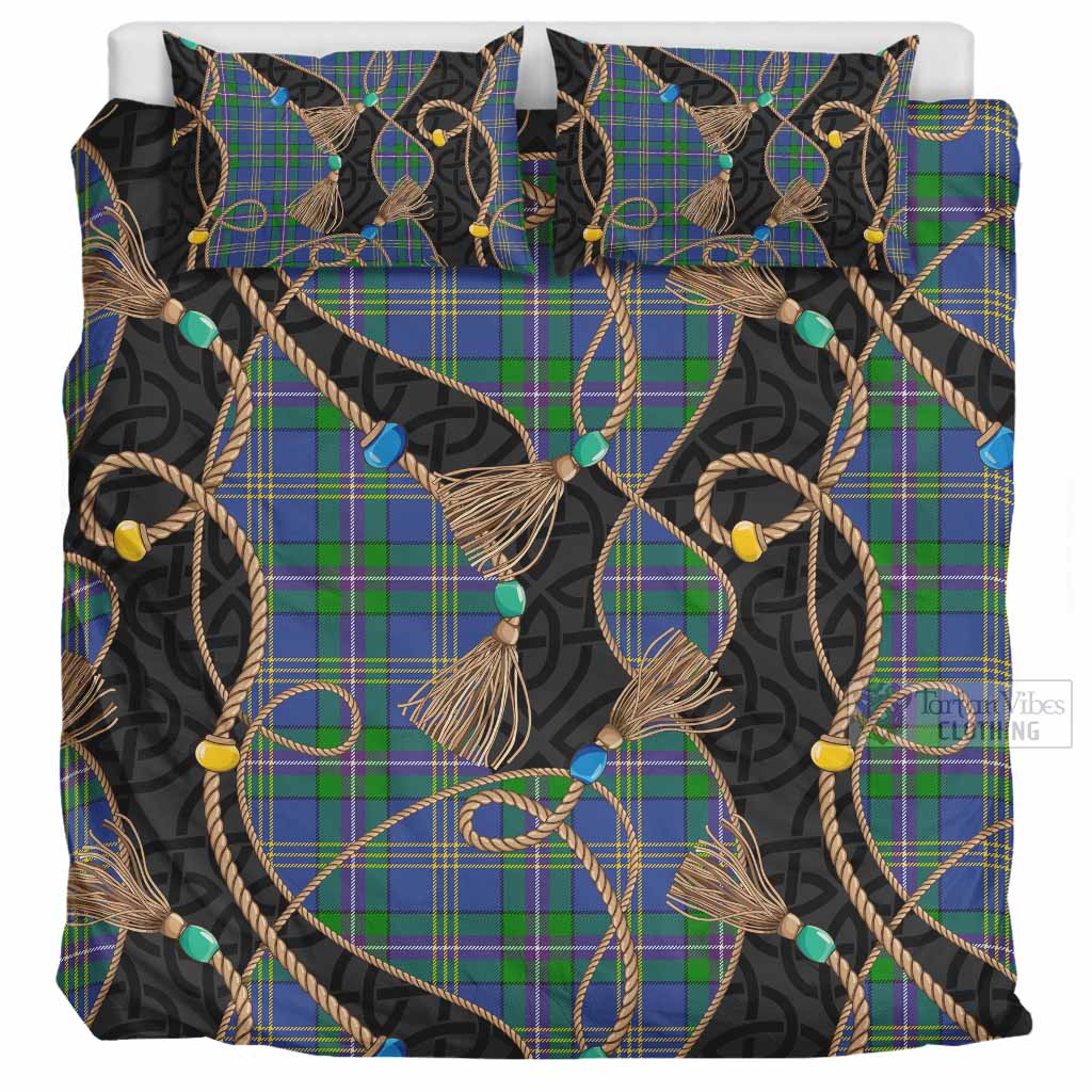 Lambert Scottish Tartan Twisted Ropes Stylized Bedding Set UK Bedding Set UK Super King 104*94 inch - Tartan Vibes Clothing