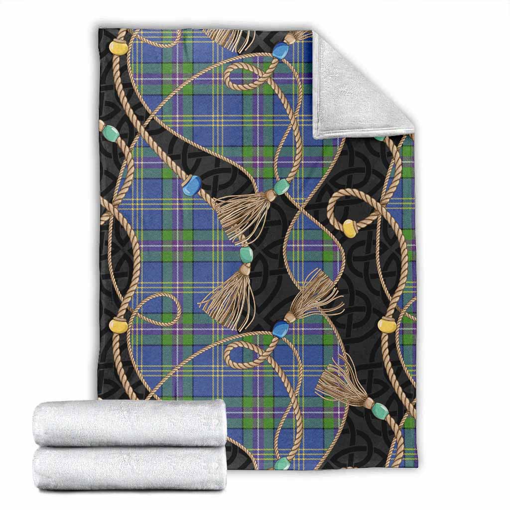 Lambert Scottish Tartan Twisted Ropes Stylized Blanket X-Large 59 x 79 inches 150 x 200 cm - Tartan Vibes Clothing