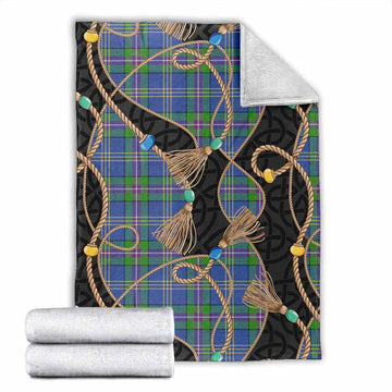 Lambert Scottish Tartan Twisted Ropes Stylized Blanket X-Large 59 x 79 inches 150 x 200 cm - Tartan Vibes Clothing