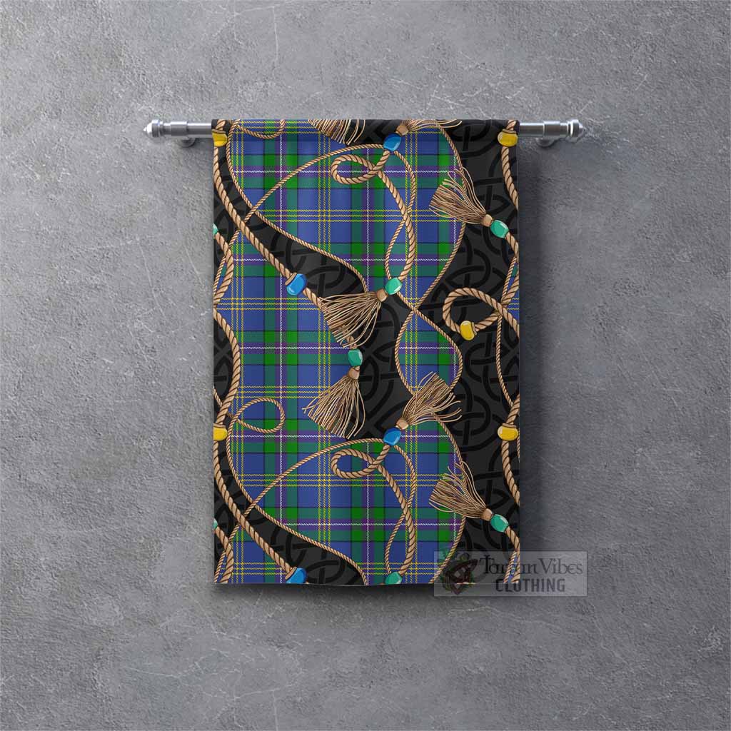 Lambert Scottish Tartan Twisted Ropes Stylized Gonfalon Rectangle - Tartan Vibes Clothing
