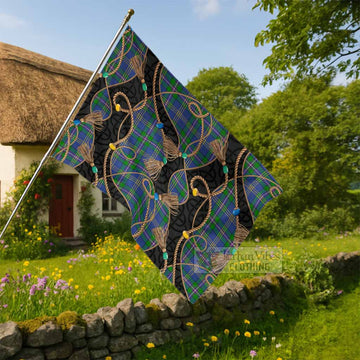 Lambert Scottish Tartan Twisted Ropes Stylized House Flag - Tartan Vibes Clothing