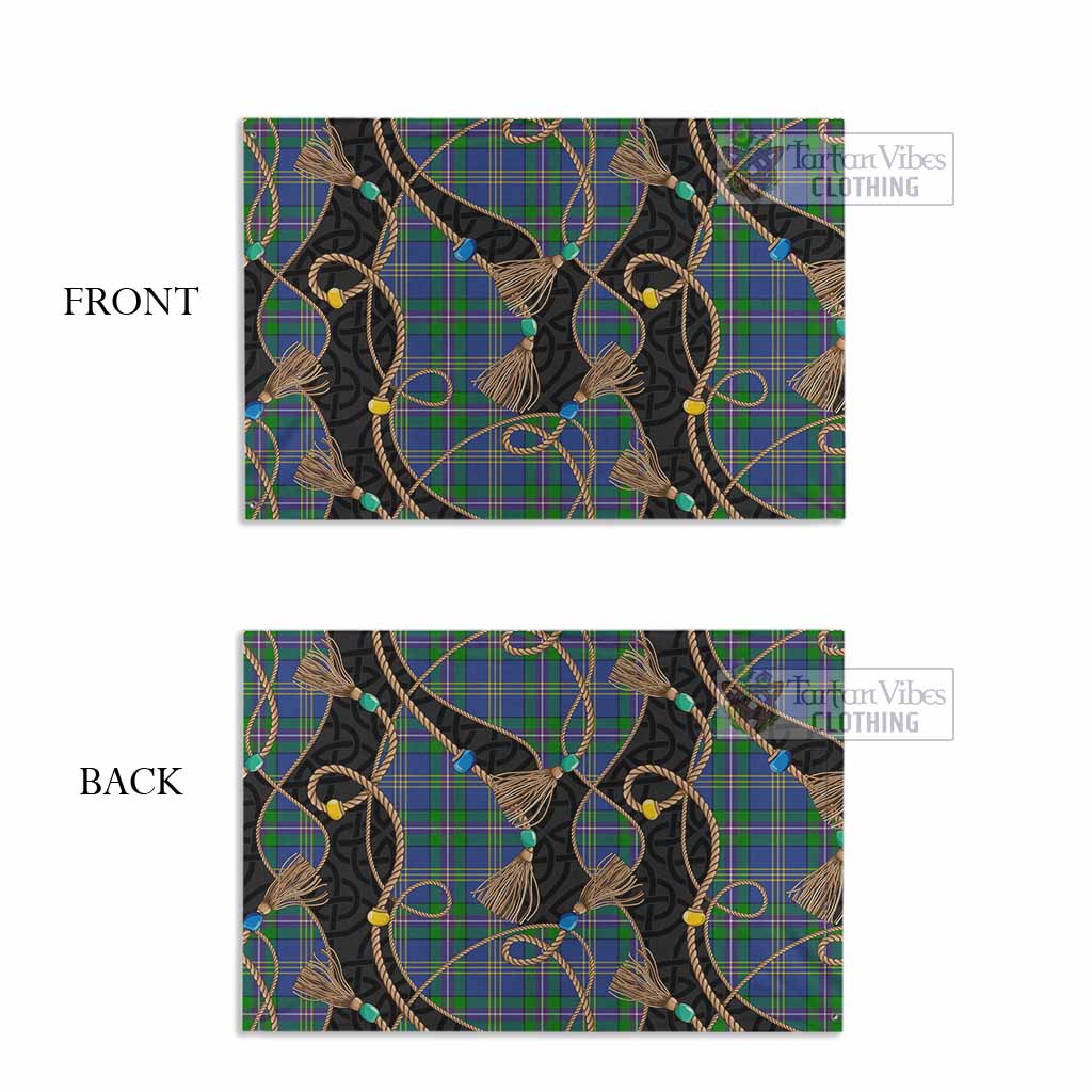 Lambert Scottish Tartan Twisted Ropes Stylized House Flag - Tartan Vibes Clothing