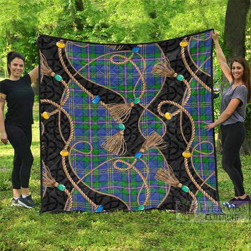 Lambert Scottish Tartan Twisted Ropes Stylized Premium Quilt - Tartan Vibes Clothing