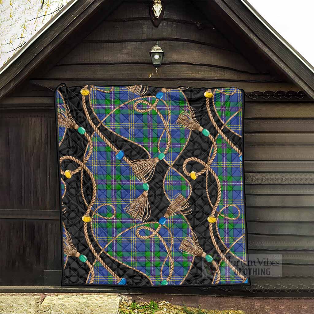 Lambert Scottish Tartan Twisted Ropes Stylized Premium Quilt - Tartan Vibes Clothing