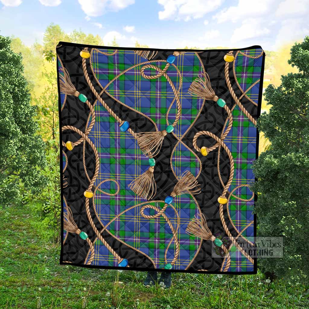 Lambert Scottish Tartan Twisted Ropes Stylized Premium Quilt - Tartan Vibes Clothing