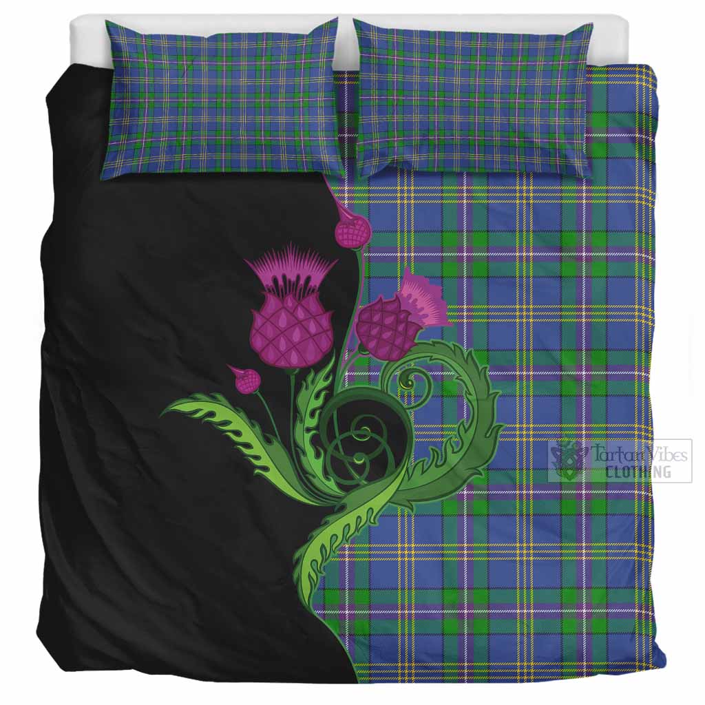 Lambert Tartan Bedding Set Traditional Scottish Thistle UK Bedding Set UK Super King 104*94 inch - Tartan Vibes Clothing
