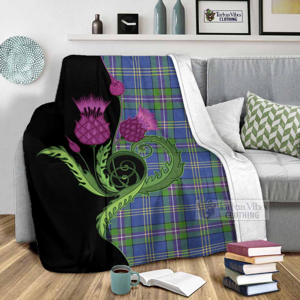 Lambert Tartan Blanket Traditional Scottish Thistle - Tartan Vibes Clothing