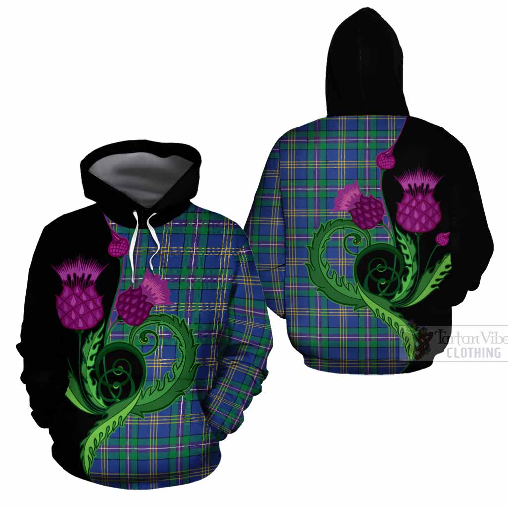 Lambert Tartan Cotton Hoodie Traditional Scottish Thistle