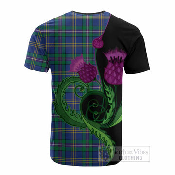 Lambert Tartan Cotton T-shirt Traditional Scottish Thistle