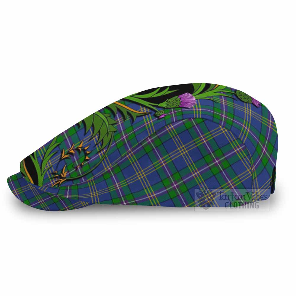 Lambert Tartan Flat Cap, Jeff Cap Scottish Thistle Pride Heritage Art - Tartan Vibes Clothing