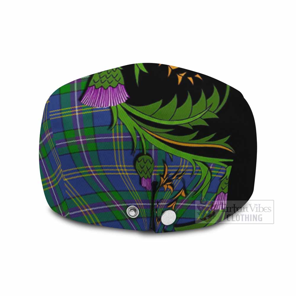 Lambert Tartan Flat Cap, Jeff Cap Scottish Thistle Pride Heritage Art - Tartan Vibes Clothing