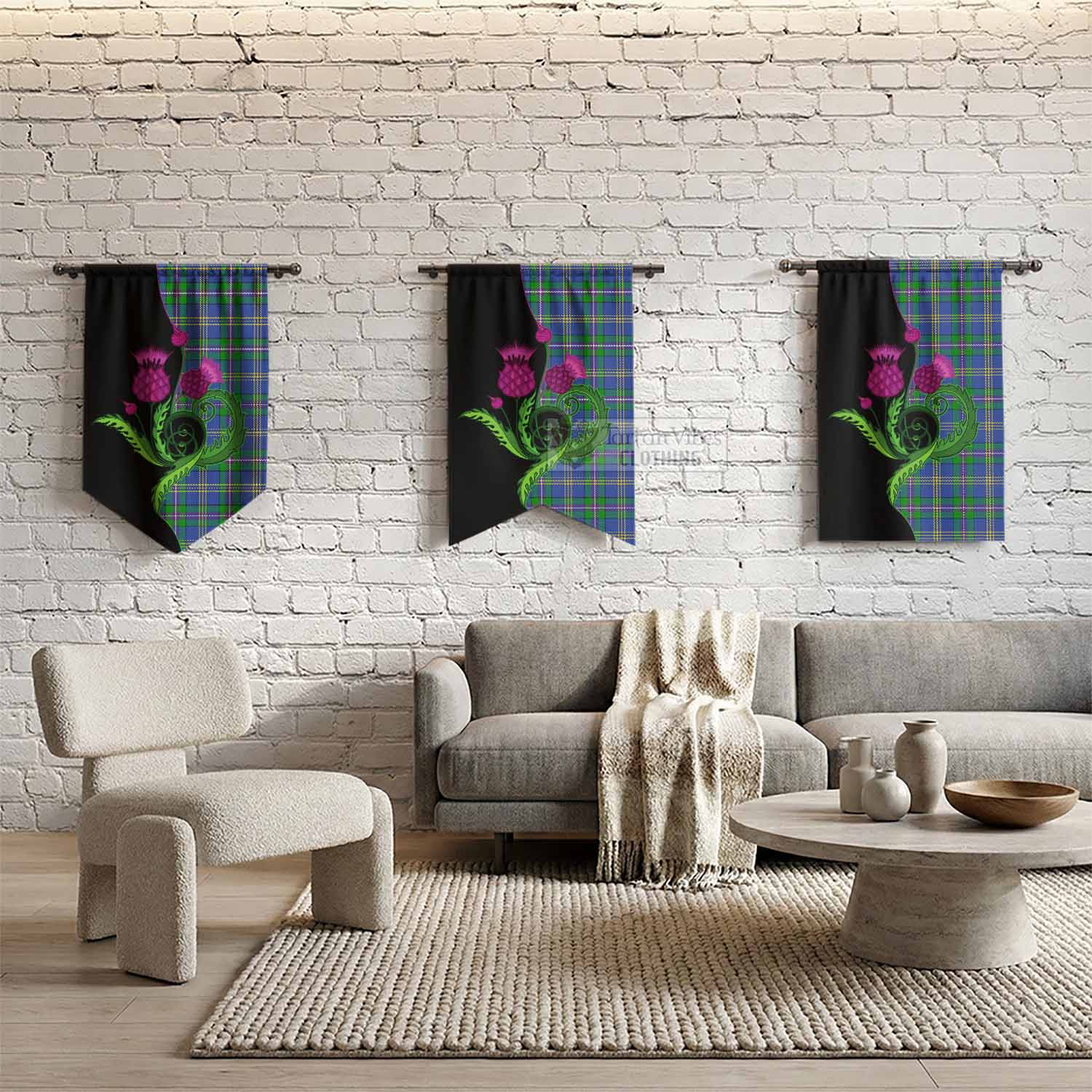 Lambert Tartan Gonfalon Traditional Scottish Thistle - Tartan Vibes Clothing