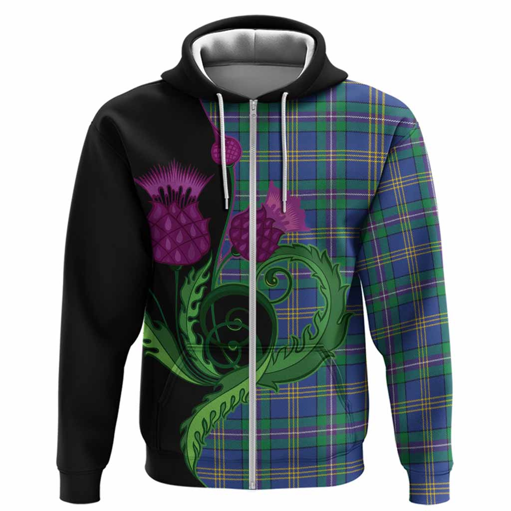 Lambert Tartan Hoodie Traditional Scottish Thistle