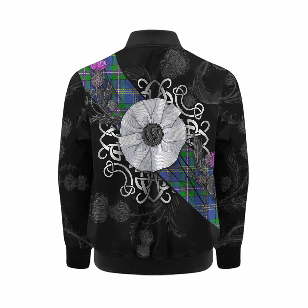 Lambert Tartan Kid Bomber Jacket Jacobite White Rose Kid - Tartan Vibes Clothing