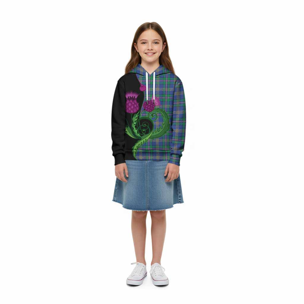 Lambert Tartan Kid Hoodie Traditional Scottish Thistle