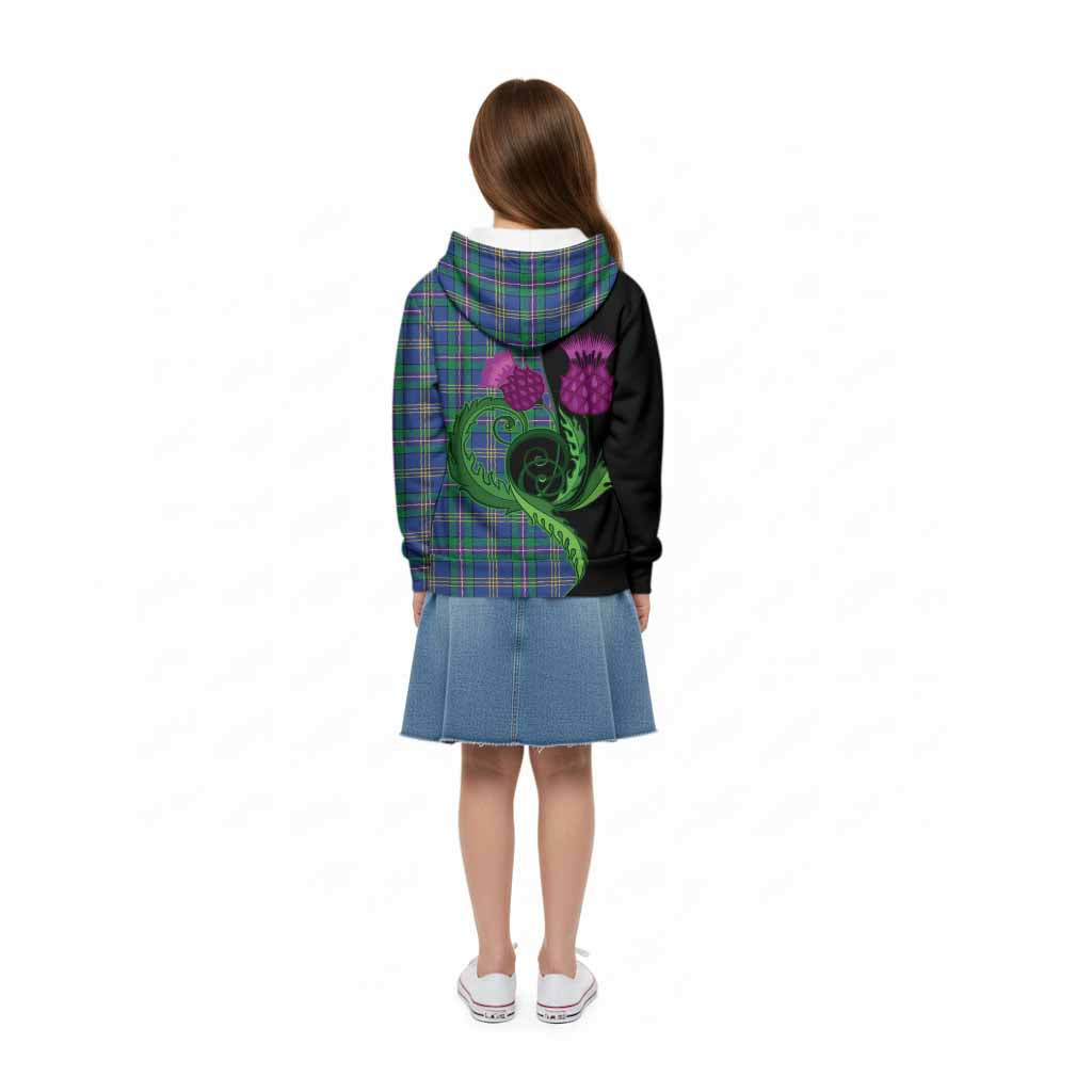 Lambert Tartan Kid Hoodie Traditional Scottish Thistle