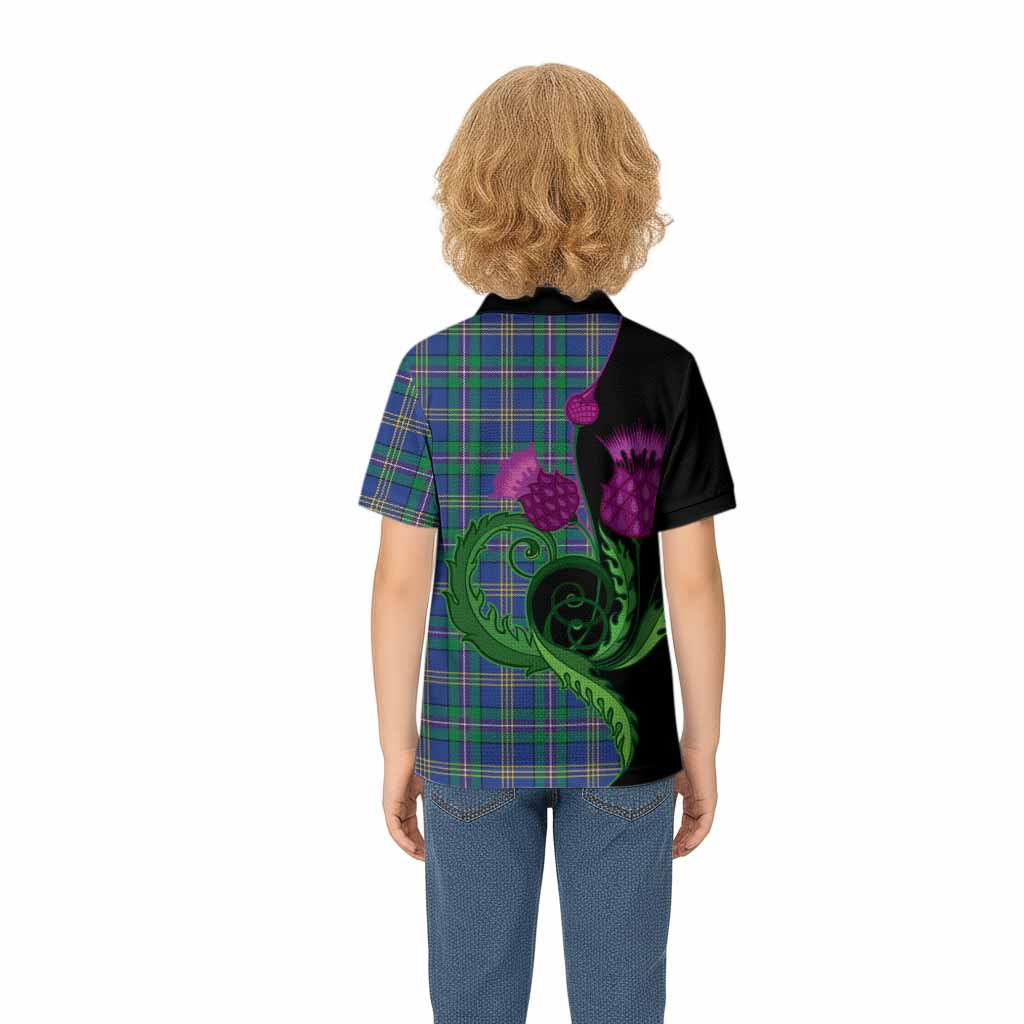 Lambert Tartan Kid Polo Shirt Traditional Scottish Thistle