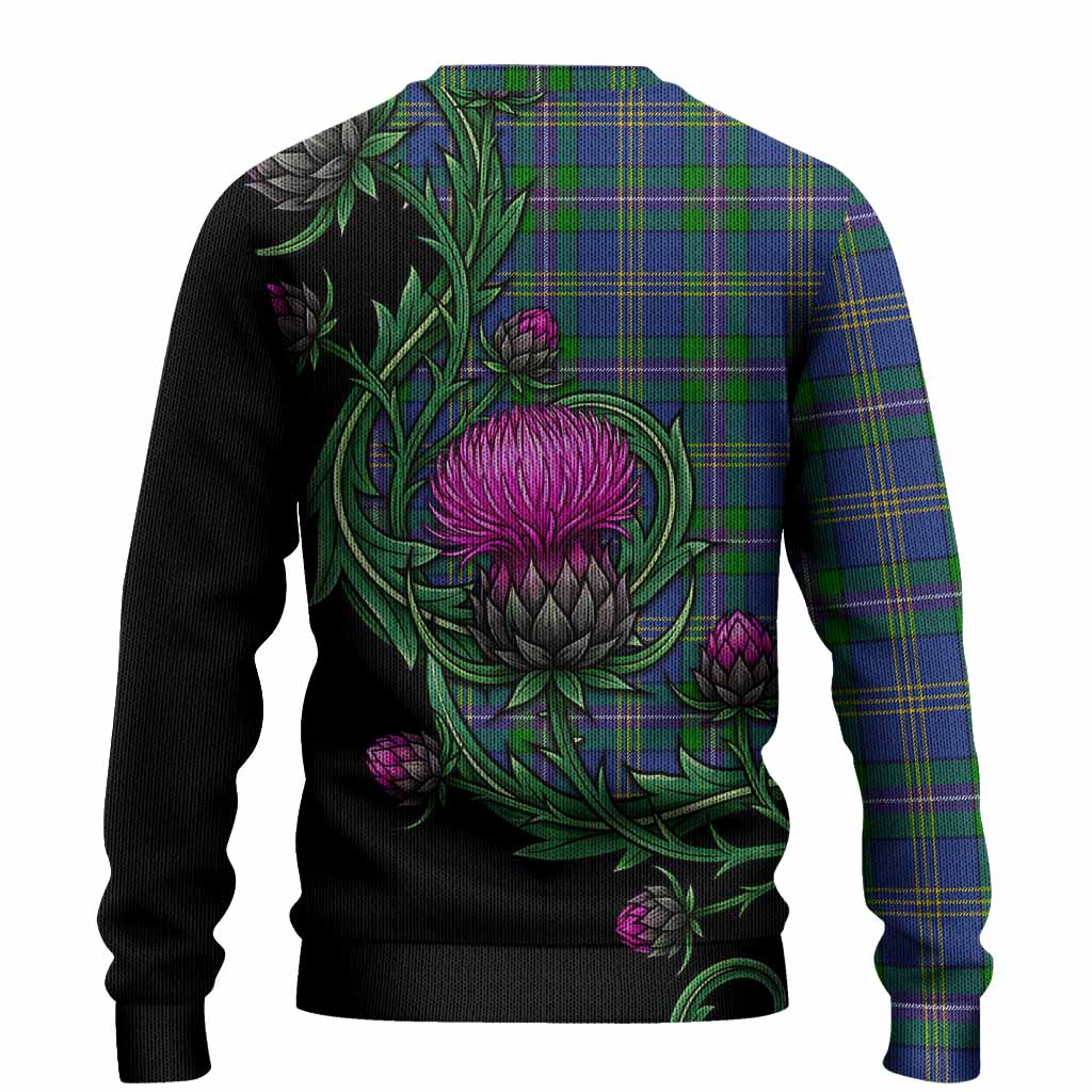 Lambert Tartan Knitted Sweater Resilient Scottish Thistle - Tartan Vibes Clothing