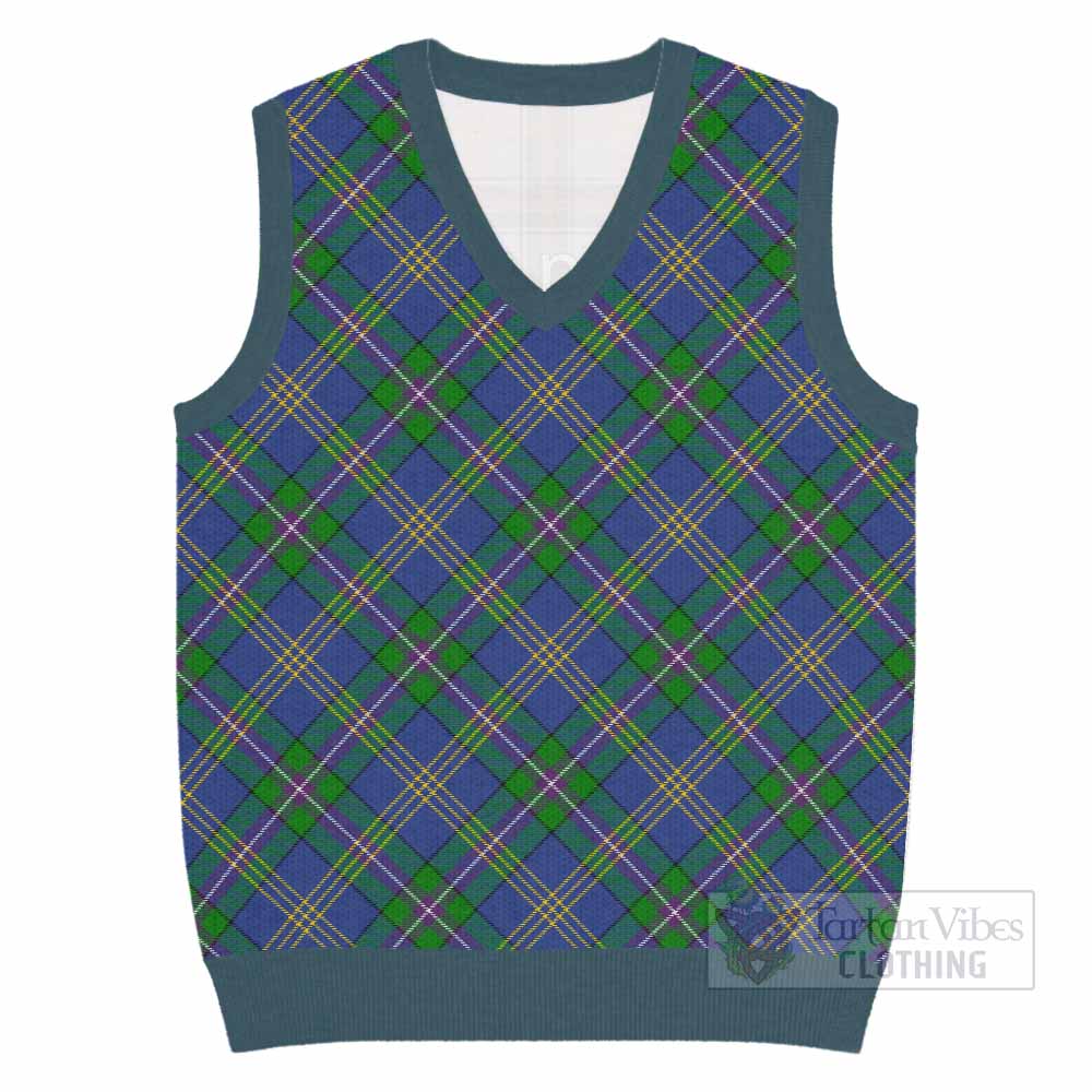 Lambert Tartan  Knitted V-Neck Vest Cross Style