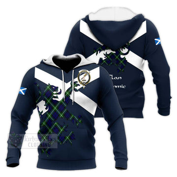 Lammie Tartan Lion Rampant Knitted Hoodie Proudly Display Your Heritage with Alba Gu Brath and Clan Name Unisex Knitted Pullover Hoodie - Tartan Vibes Clothing