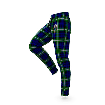 Lammie Tartan Joggers Pants with Family Crest S - Tartan Vibes Clothing