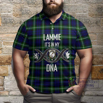 Lammie Tartan Polo Shirt with Family Crest DNA In Me Style Kid - Tartan Vibes Clothing