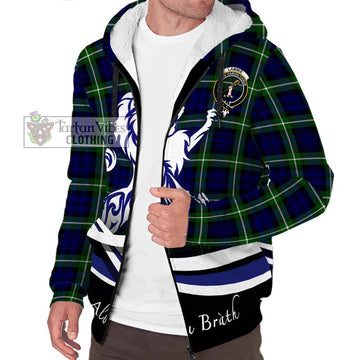 Lammie Tartan Sherpa Hoodie with Alba Gu Brath Regal Lion Emblem Unisex S - Tartan Vibes Clothing