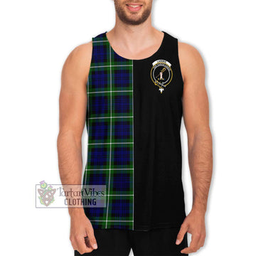 Lammie Tartan Men's Tank Top with Family Crest and Half Of Me Style Men - Tartan Vibes Clothing