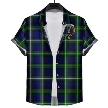 Lammie Tartan Hawaiian Shirt with Family Crest Kid - Tartan Vibes Clothing