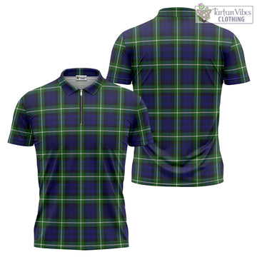 Lammie Tartan Zipper Polo Shirt Unisex - Tartan Vibes Clothing