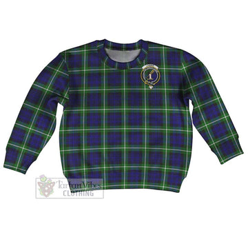 Lammie Tartan Kid Ugly Sweater with Family Crest Kid - Tartan Vibes Clothing
