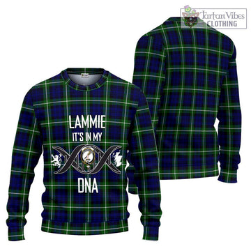 Lammie Tartan Ugly Sweater with Family Crest DNA In Me Style Unisex - Tartan Vibes Clothing