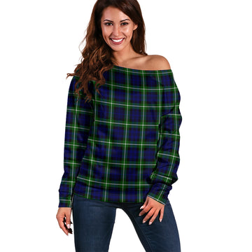 Lammie Tartan Off Shoulder Women Sweater Women - Tartan Vibes Clothing