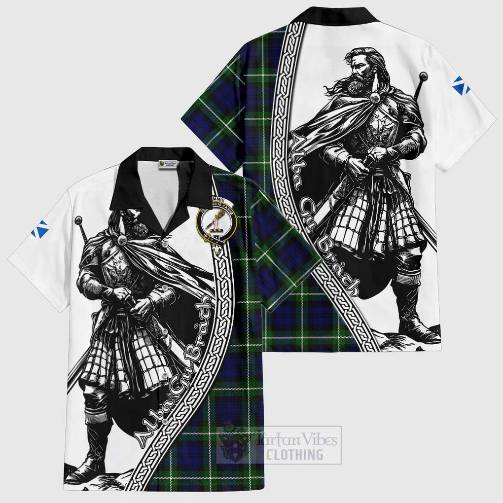Lammie Tartan Clan Crest Hawaiian Shirt with Highlander Warrior Celtic Style Kid - Tartan Vibes Clothing