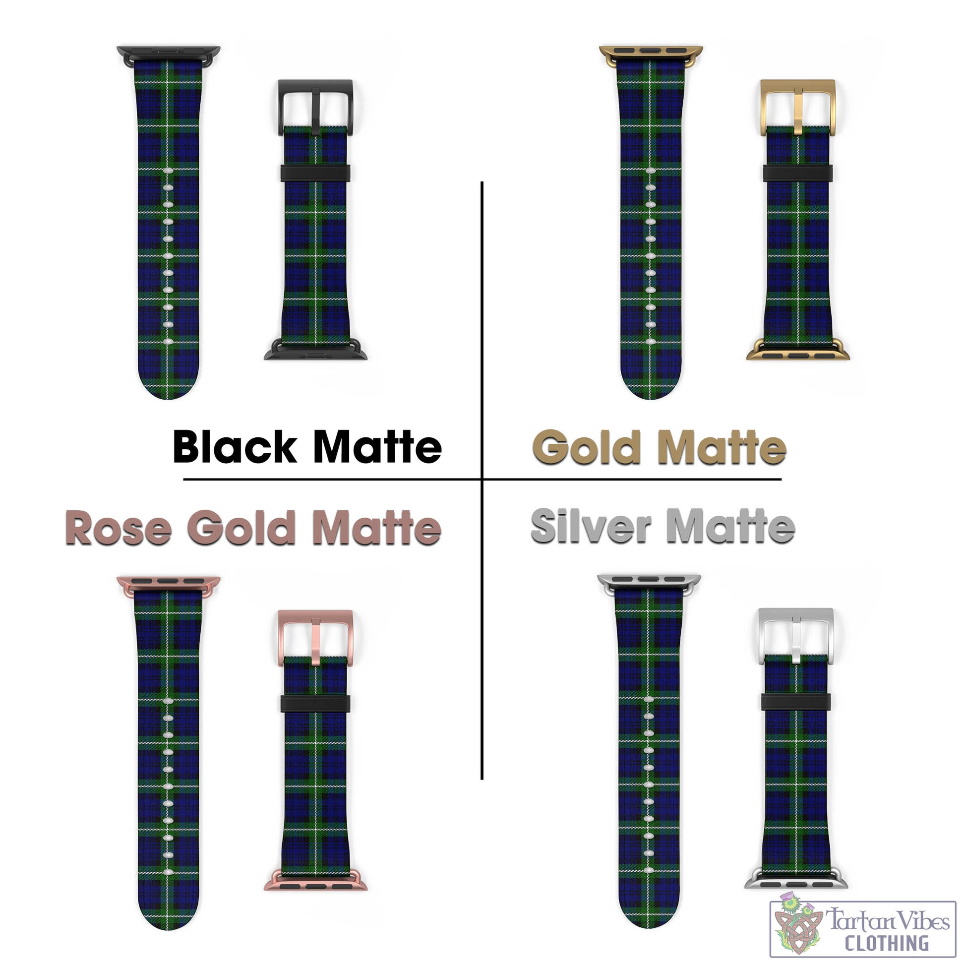 Lammie Tartan Watch Band 42 - 45 mm - Tartan Vibes Clothing