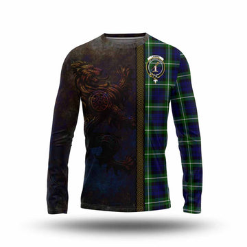 Lammie Tartan Family Crest Long Sleeve T-Shirt Alba Gu Brath Be Brave Lion Ancient Style