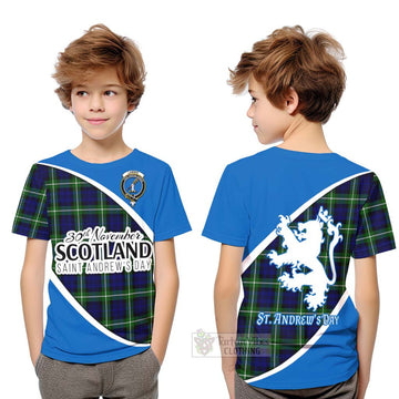 Lammie Family Crest Tartan Kid T-Shirt Celebrate Saint Andrew's Day in Style Youth XL Size14 - Tartan Vibes Clothing