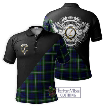 Lammie Tartan Polo Shirt with Family Crest and Military Logo Style Kid - Tartan Vibes Clothing