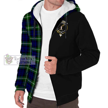 Lammie Tartan Sherpa Hoodie with Family Crest and Half Of Me Style Unisex S - Tartan Vibes Clothing