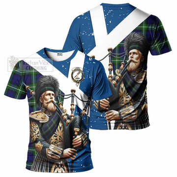 Lammie Tartan T-Shirt with Family Crest Scottish Bagpiper Vibes Kid's Shirt - Tartan Vibes Clothing