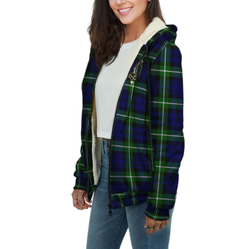 Lammie Tartan Sherpa Hoodie with Family Crest Unisex - Tartan Vibes Clothing