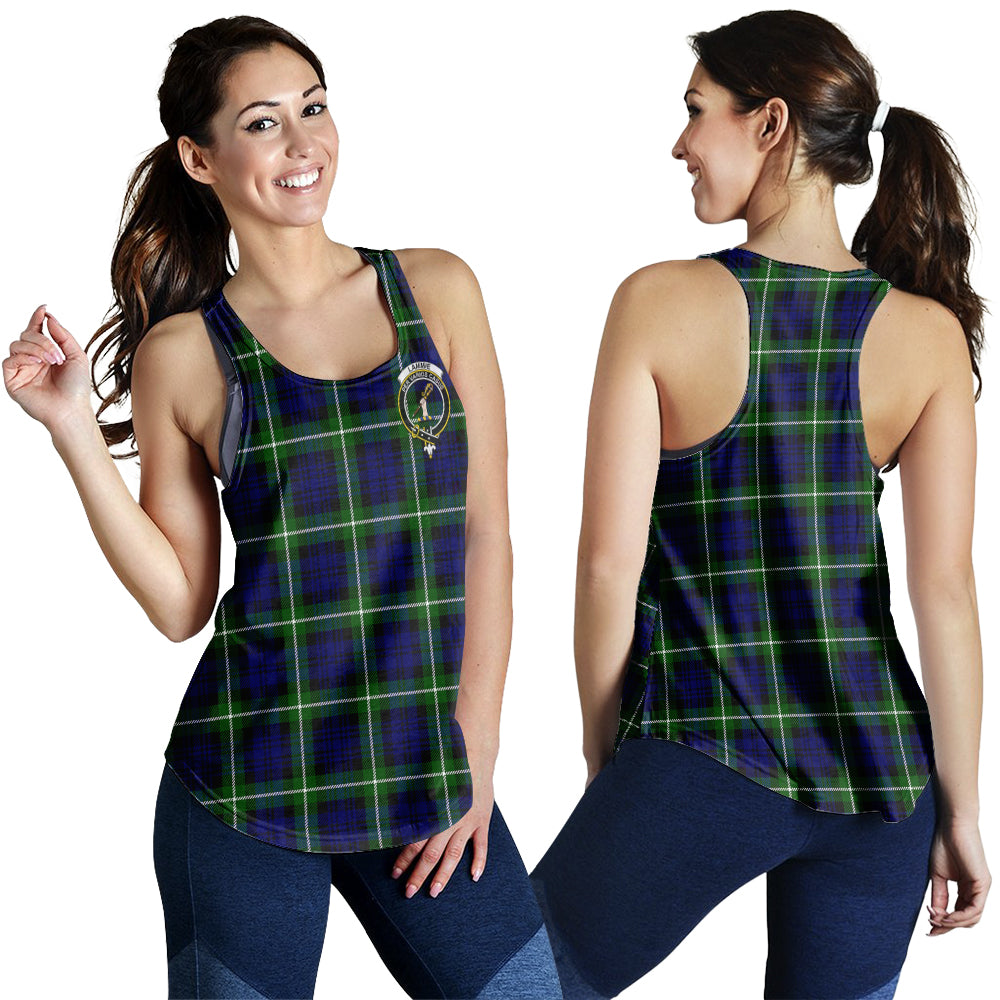 Lammie Tartan Women Racerback Tanks with Family Crest 4XL - Tartan Vibes Clothing