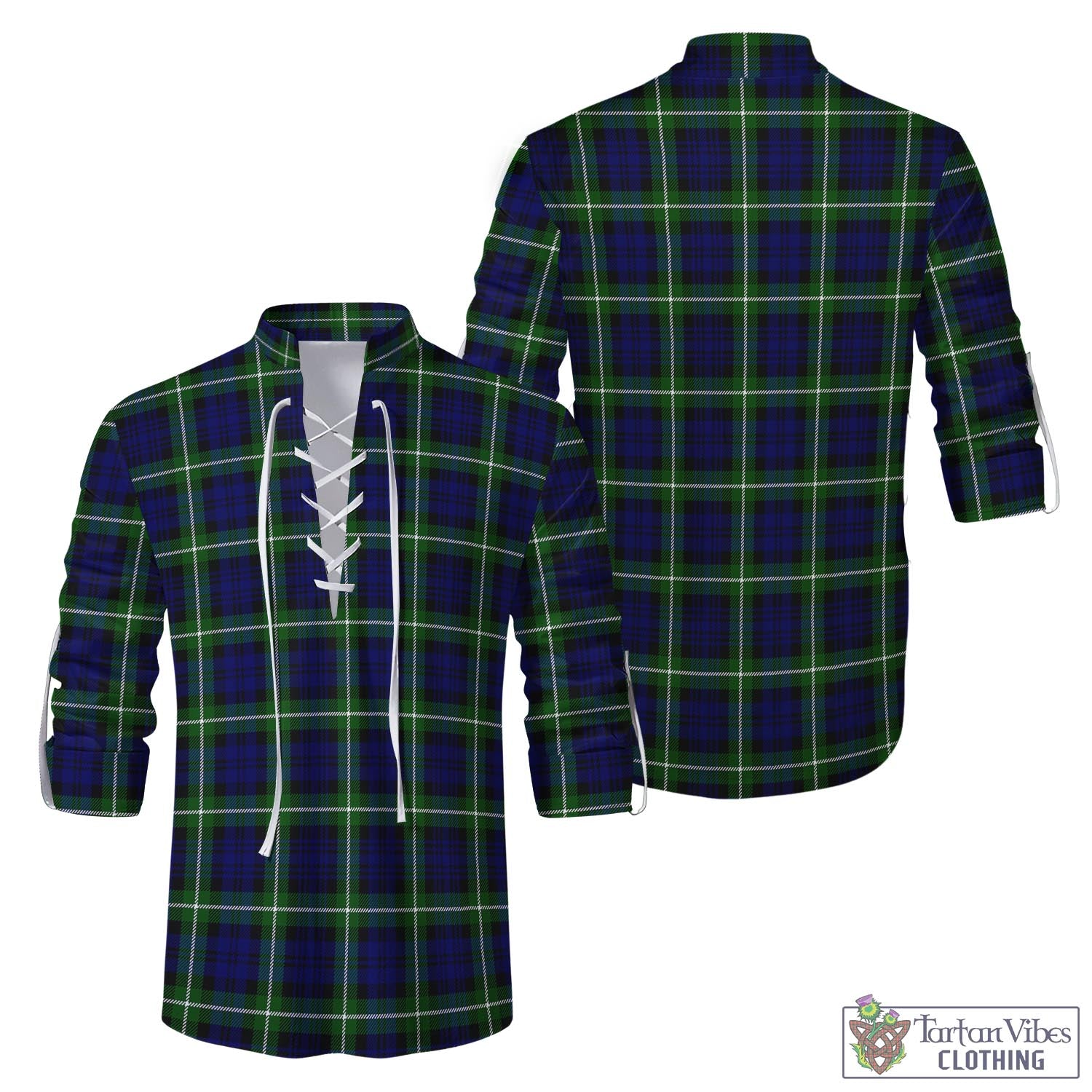 Lammie Tartan Men's Scottish Traditional Jacobite Ghillie Kilt Shirt Men - Tartan Vibes Clothing